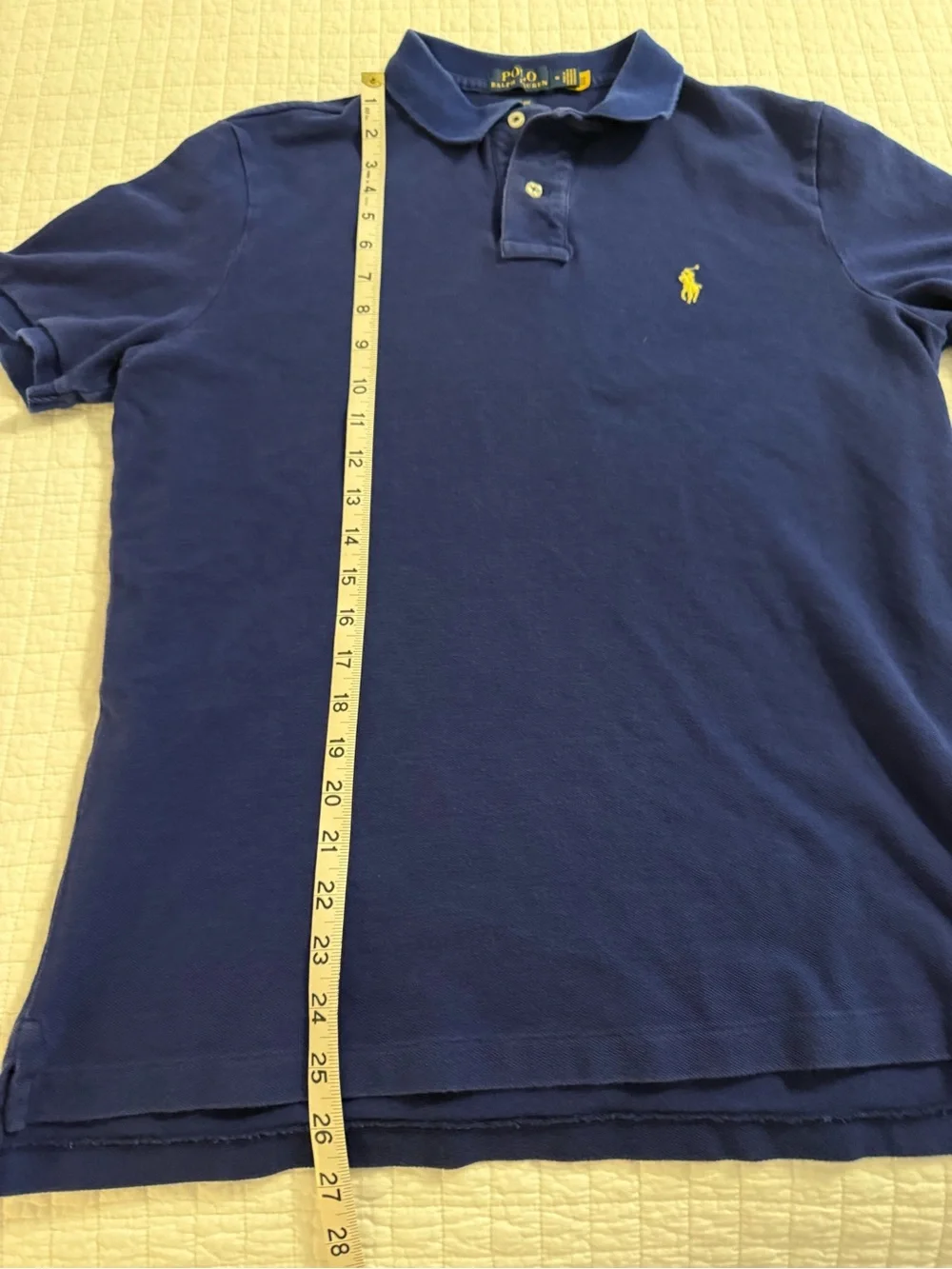 Ralph Lauren Polo Shirt in Royal Blue with Yellow Pony